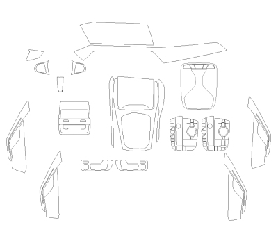 Комплект викрійок для салону BMW X6 2023 -