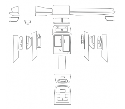Комплект викрійок для салону LINCOLN NAVIGATOR BASE L 2018