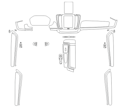 Комплект викрійок для салону VOLVO V90 2016