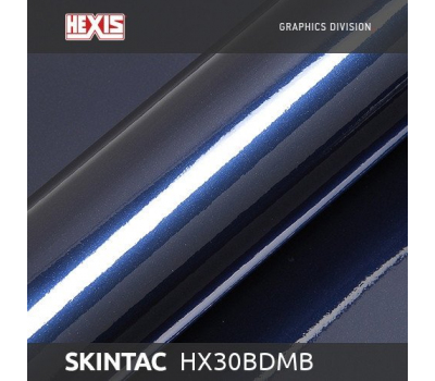 Hexis HX30BDMB Skintac Midnight Blue Gloss 1.524 m