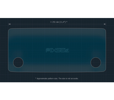 Захисне скло Pixsel на монітор SKODA SCALA - 12.5“ 2019 - 2023 (гібридне глянець)