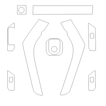 Комплект викрійок для салону LAND ROVER RANGE ROVER EVOQUE 2016-2019