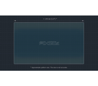 Защитное стекло Pixsel на приборную панель OPEL MOKKA - 6.8“ 2020 - 2024 (гибридное глянец)