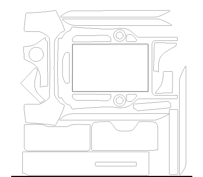 Комплект викрійок для салону DODGE RAM 1500 CREWCAB 2024 -