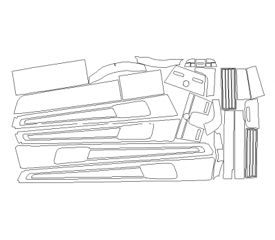 Комплект викрійок для салону PORSCHE PANAMERA TURBO EXECUTIVE 2017