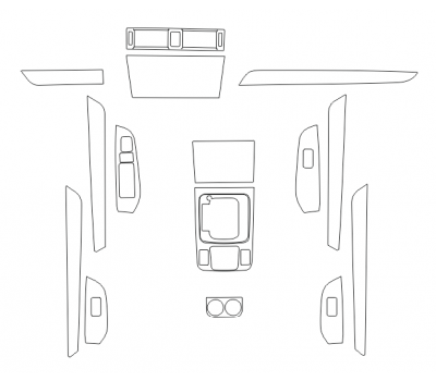Комплект викрійок для салону SUBARU OUTBACK 2018