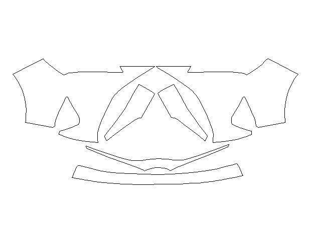 Toyota Yaris LE 2015 Хетчбек Передній бампер LLumar Platinum