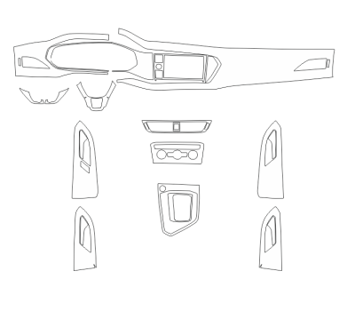 Комплект викрійок для салону VOLKSWAGEN THARU 2019