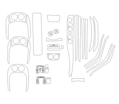 Комплект викрійок для салону MERCEDES-BENZ S-CLASS 2018