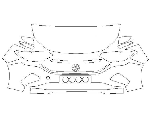 Volkswagen Polo 2020 Седан Стандартный набор частично Hexis