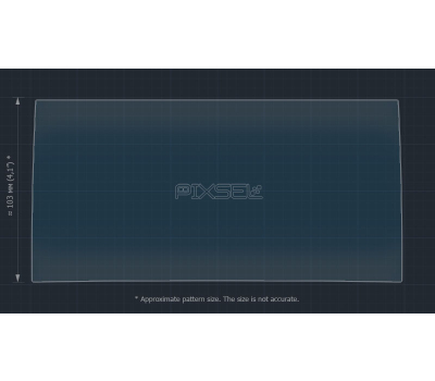 Захисне скло Pixsel на монітор LEXUS NX - 9.2“ 2014 - 2017 (гібридне мат)