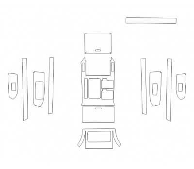 Комплект викрійок для салону LEXUS GX 400 2010