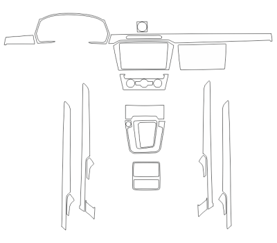 Комплект викрійок для салону VOLKSWAGEN MAGOTAN 2019
