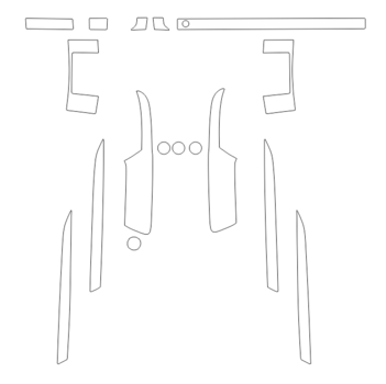 Комплект викрійок для салону LAND ROVER DISCOVERY / LR 5 2017 BASE
