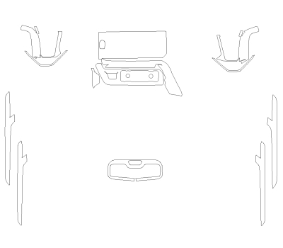 Комплект викрійок для салону GMS SIERRA 1500 AT4 2024 -