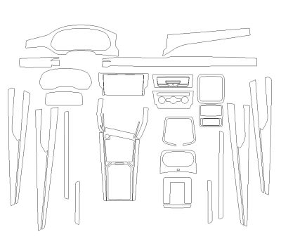 Комплект викрійок для салону VOLKSWAGEN PASSAT (China) 2024 -
