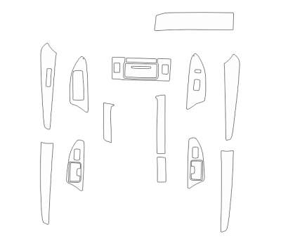 Комплект викрійок для салону LEXUS LX 570 2012-2015