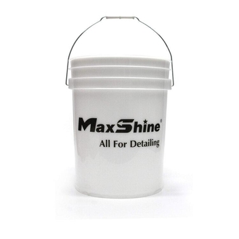 MaxShine Detailing Bucket - Відро для миття та полірування біле, без кришки, 20 L