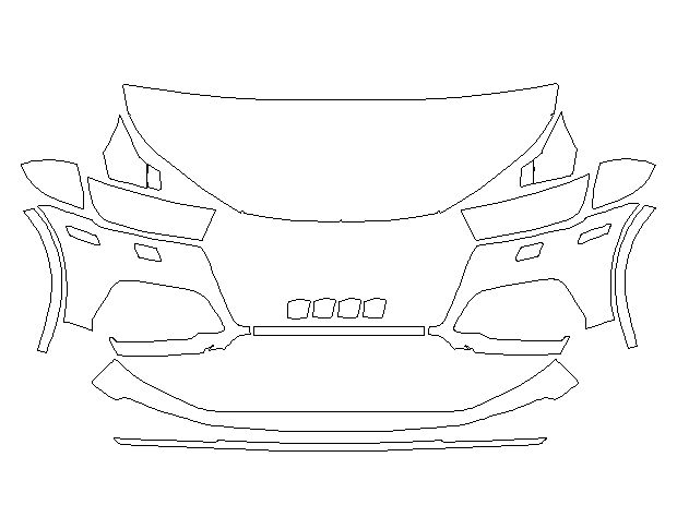 Audi Q5 S-Line 2020 Внедорожник Стандартный набор частично Hexis