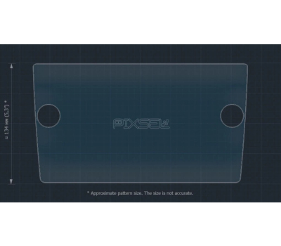 Защитное стекло Pixsel на монитор MAN TGE 10.9“ 2017 - 2023 (гибридное мат)