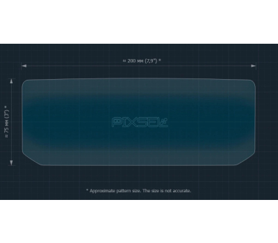 Захисне скло Pixsel на спідометр гідроцикла BRP SEA-DOO RXT-X 325 2024 8.4“ (гібридне глянець)
