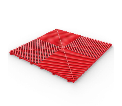 Floor Tile Vented Water Red - Красная решетка модульного пола