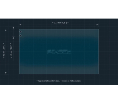 Защитное стекло Pixsel на монитор TEYES CC3 7“ (гибридное мат)