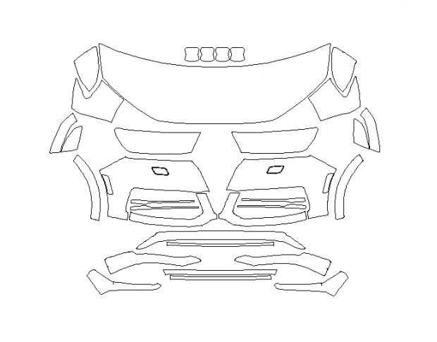 Audi Q7 Base 2017 Позашляховик Стандартний набір частково Hexis