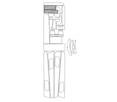 Комплект викрійок для салону PORSCHE PANAMERA 2017