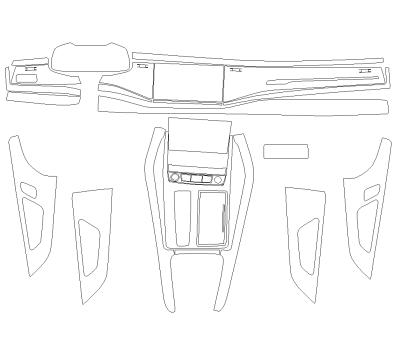 Викрійка для салону AUDI Q7 2023