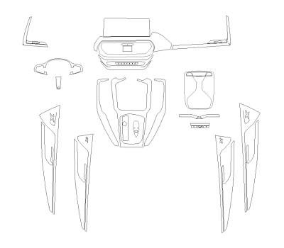 Комплект викрійок для салону BMW iX3 2023 -