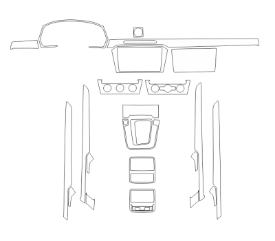 Комплект викрійок для салону VOLKSWAGEN MAGOTAN 2018