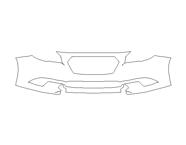 Subaru Legacy 2015 Седан Передний бампер Hexis