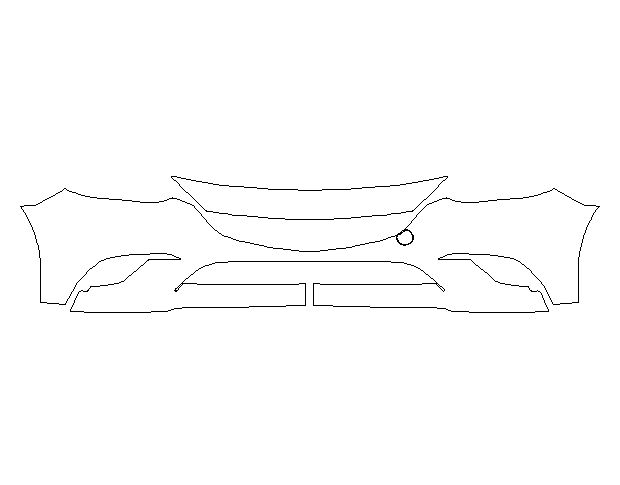 Mazda 6 2016 Седан Передний бампер Hexis