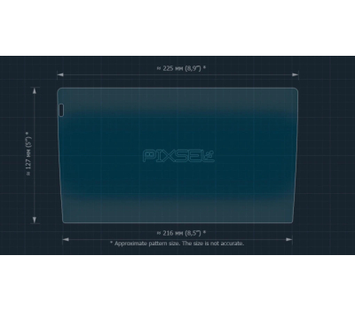 Защитное стекло Pixsel на монитор TEYES CC4 PRO 2K 9“ (гибридное глянец)