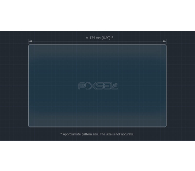 Защитное стекло Pixsel на монитор TOYOTA PRADO - 8“ 2018 - 2019 (гибридное глянец)