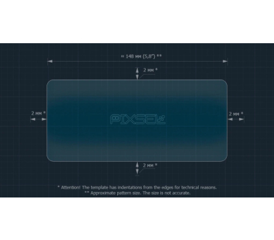 Захисне скло Pixsel на задній клімат ZEEKR 9X 6.4“ 2025 - (гібридне мат)