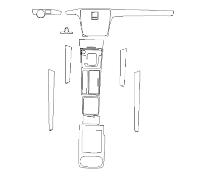 Комплект викрійок для салону VOLKSWAGEN PASSAT 2012-2015
