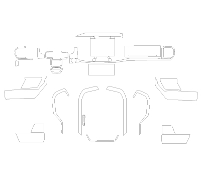 Комплект викрійок для салону FORD F-150 RAPTOR R 2024 -