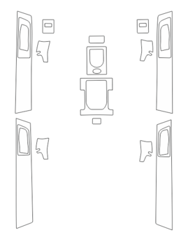 Комплект викрійок для салону LAND ROVER DISCOVERY / LR 4 2013-2016