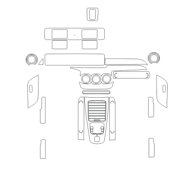 Комплект викрійок для салону MERCEDES-BENZ GLB 2020