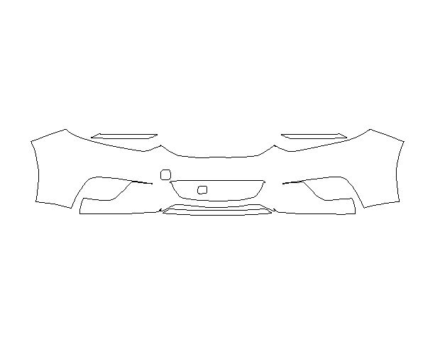 Nissan Altima 2016 Седан Передний бампер Hexis