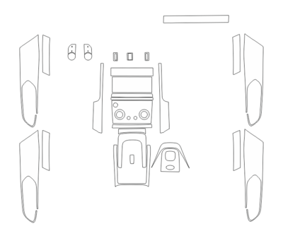 Комплект викрійок для салону LAND ROVER DISCOVERY SPORT 2020