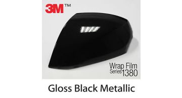 3M 1380 G212 Gloss Black Metallic 1.524 m