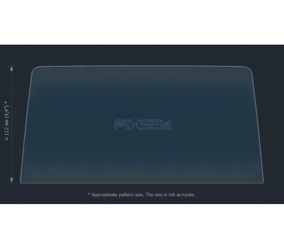 Захисне скло Pixsel на монітор PEUGEOT 3008 10.2“ 2016 - 2020 (гібридне глянець)