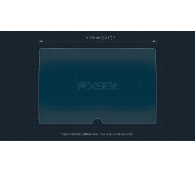 Защитное стекло Pixsel на монитор TOYOTA YARIS CROSS - 12“ 2023 - (гибридное глянец)
