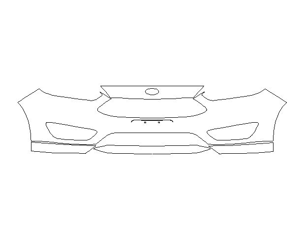 Ford Focus S SE 2015 Седан Передній бампер LEGEND