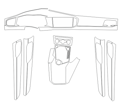 Комплект викрійок для салону VOLKSWAGEN TAYRON 2019