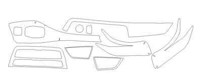 Комплект викрійок для салону BMW 2 CONVERTIBLE 2018