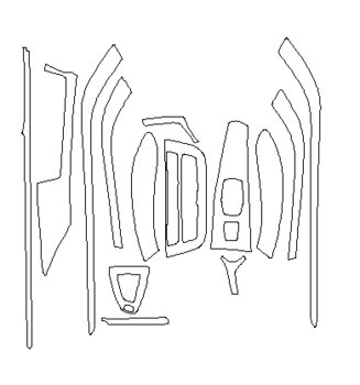 Комплект викрійок для салону BMW M4 CONVERTIBLE 2016